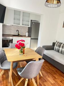Kuchyňa alebo kuchynka v ubytovaní Apartman ANA