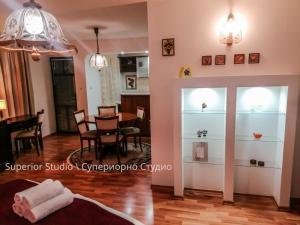 Kuchyň nebo kuchyňský kout v ubytování Petkov Family Hotel