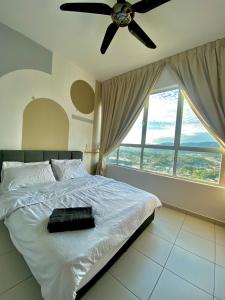 Ένα ή περισσότερα κρεβάτια σε δωμάτιο στο Stylish 3BR Condo at The Zizz