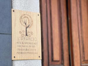 Certifikát, hodnocení, plakát nebo jiný dokument vystavený v ubytování L'arancio B&B