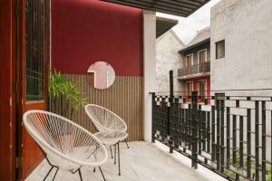 Balkón nebo terasa v ubytování House Of Papa Bangkok Siam