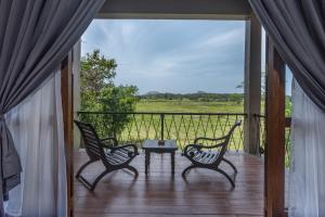Balkón nebo terasa v ubytování Ceylon Breeze Sigiriya
