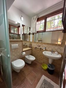 Koupelna v ubytování B&B Chorisia
