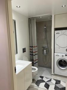 Koupelna v ubytování Exclusive Aalborg Harbourfront Apartment with Private Entrance