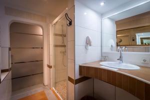 Koupelna v ubytování Hotel am Markt