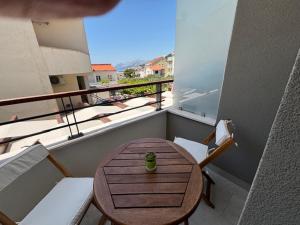 Balkón nebo terasa v ubytování Apartments Adria