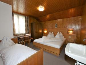 Posteľ alebo postele v izbe v ubytovaní holiday home Bergheim, Fügen