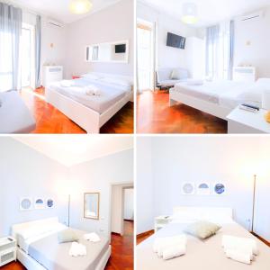 Posteľ alebo postele v izbe v ubytovaní Central Station and City Rooms Link "13 Apartment" Amalfi Coast , Salerno