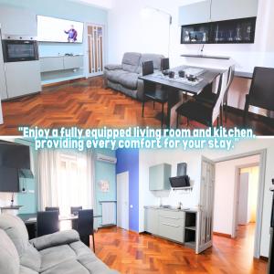 Kuchyňa alebo kuchynka v ubytovaní Central Station and City Rooms Link "13 Apartment" Amalfi Coast , Salerno