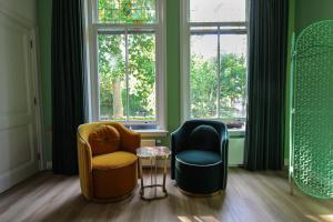 Posezení v ubytování MUZE Hotel Utrecht