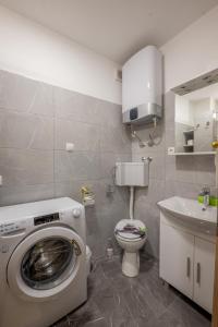 Koupelna v ubytování Apartman Sabljak