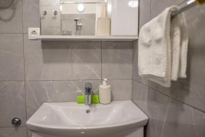 Koupelna v ubytování Apartman Sabljak