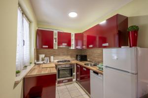 Kuchyň nebo kuchyňský kout v ubytování Apartman Sabljak