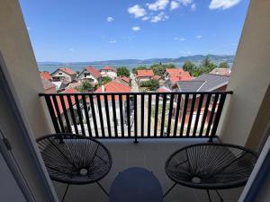 Balkón nebo terasa v ubytování Moms house 2