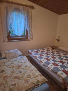 Postel nebo postele na pokoji v ubytování Chata Mária