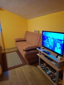 TV a/nebo společenská místnost v ubytování Villa Luketa