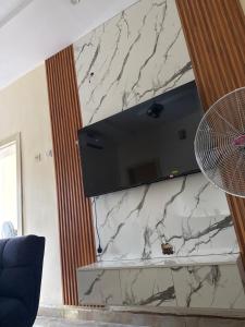 TV a/nebo společenská místnost v ubytování Hotel Vegas