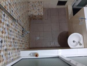 クリビにあるSWISS Residency Kribiのトイレと洗面台付きのバスルーム