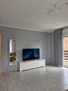 Μια τηλεόραση ή/και κέντρο ψυχαγωγίας στο Ferienwohnung Habichtweg