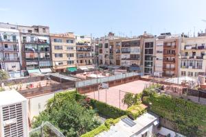 an aerial view of a city with buildings at Morlan BCN Apartment in Barcelona