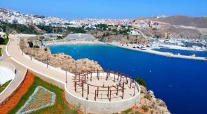 an aerial view of a large body of water at Al HOCEIMA in Tirhanimîne