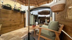 Posezení v ubytování Loft sauna balnéothérapie