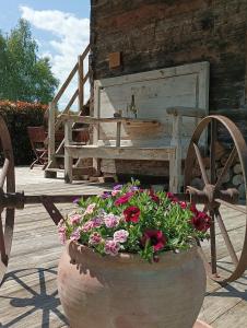 Vonkajšia záhrada v ubytovaní Gîte / chalet meublé pour 2 personnes le 1780