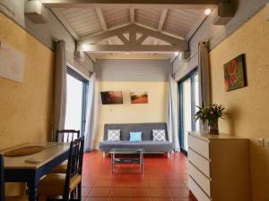A seating area at Barbati Beach Apartments