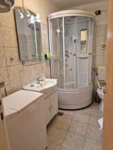 Koupelna v ubytování Apartments Tragurion