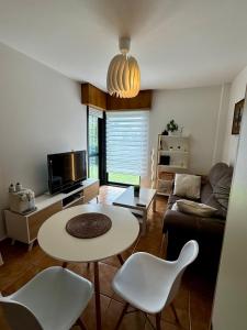 Et opholdsområde på Finisterre Fisterra apartamento en la playa