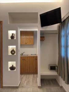 Kuchyň nebo kuchyňský kout v ubytování Dimitra Hotel