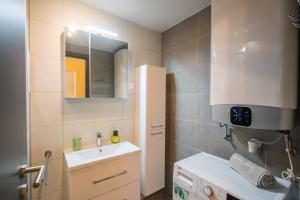Koupelna v ubytování Aquamarine Apartman + 28 fotografií