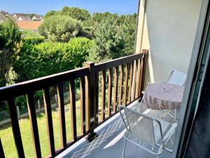 Balkón alebo terasa v ubytovaní Capucine, duplex à 5 min plage