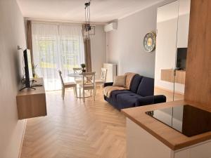 Μια τηλεόραση ή/και κέντρο ψυχαγωγίας στο APARTAMENT CEGLANA 55, przy szpitalu okulistycznym, darmowe miejsce w garażu podziemnym, udogodnienia dla niepełnosprawnych