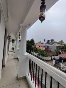 a view from the balcony of a house at Le Zaina's Fort Hotel in Cochin