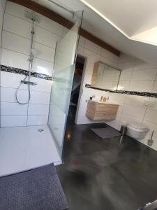 Koupelna v ubytování Le loft