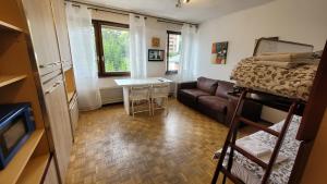 TV a/nebo společenská místnost v ubytování Studio Crans Center