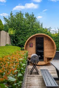Zahrada ubytování NEW - De sheeper - 10Personen - 5slaapkamers - Sauna - Jacuzzi