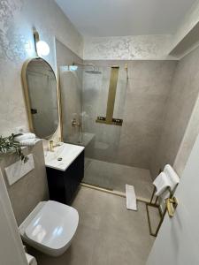 Et badeværelse på Bing apartment