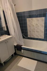 Et badeværelse på 3 Zimmer in Sierksdorf, nah am Strand & HansaPark