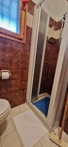 a shower with a glass door in a bathroom at Pomposa 41 in Lido di Pomposa +9 photos
