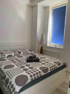 Ένα ή περισσότερα κρεβάτια σε δωμάτιο στο Privat Mojo