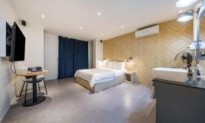 Postel nebo postele na pokoji v ubytování Hotel Yaja Cheongju Terminal Branch