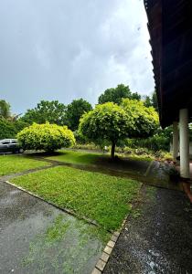 A garden outside K Beach Resort