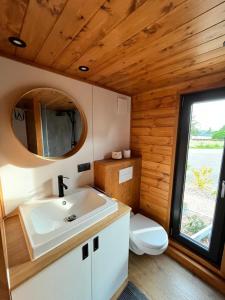 Koupelna v ubytování Au sentier de Verlaine - Tiny House à Paliseul