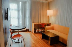 Posezení v ubytování arte Hotel Linz
