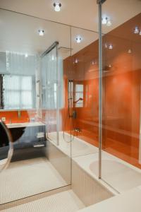 Koupelna v ubytování arte Hotel Linz