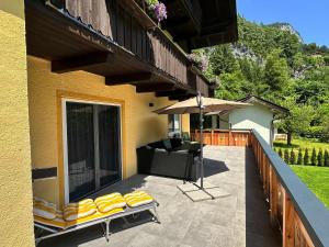 Balkón nebo terasa v ubytování Klamm Lodge