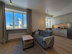 Kuchyň nebo kuchyňský kout v ubytování Apartment with Narva Castle view + 10 fotografií