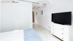 Telewizja i/lub zestaw kina domowego w obiekcie Wonder Home - Apartament blisko Ski Arena, szlaków turystycznych i Kościółka Wang